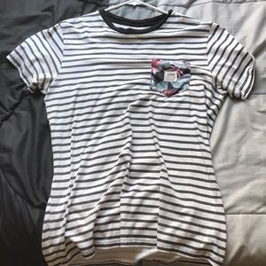 Floral/Striped Tee